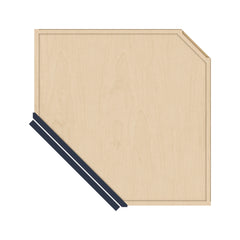 J&K Naval B7 Wall Diagonal Cabinet - 24" W x 36" H