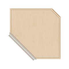 J&K Pebble B6 Wall Diagonal Cabinet - 24" W x 36" H