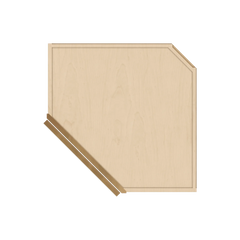 J&K Butterscotch B8 Wall Diagonal Cabinet - 24" W x 36" H
