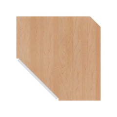 Modernform Cabinet Matte White 24" W X 36" H X 12" D Wall Diagonal Corner Cabinet