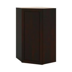 J&K Espresso K8 Wall Diagonal Cabinet - 24" W x 42" H