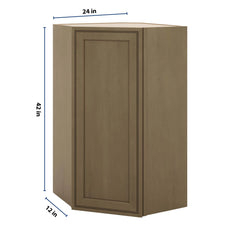 J&K Hazel H8 Wall Diagonal Cabinet - 24" W x 42" H