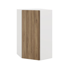 Modernform Cabinet Walnut 24" W X 42" H X 12" D Wall Diagonal Corner Cabinet