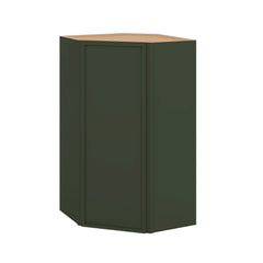 Modernform Cabinet Slim Sage Green 24" W X 42" H X 12" D Wall Diagonal Corner Cabinet