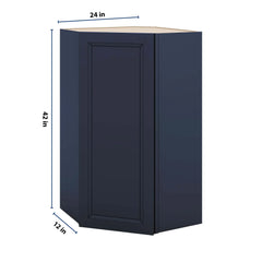 J&K Naval B7 Wall Diagonal Cabinet - 24" W x 42" H