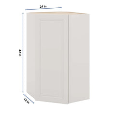 J&K Pure B5 Wall Diagonal Cabinet - 24" W x 42" H