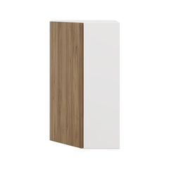 Modernform Cabinet Walnut 24" W X 42" H X 12" D Wall Diagonal Corner Cabinet