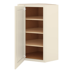 J&K Pearl Glazed H9 Wall Diagonal Cabinet - 24" W x 42" H