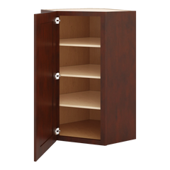 J&K Mahogany J5 Wall Diagonal Cabinet - 24" W x 42" H
