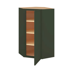 Modernform Cabinet Slim Sage Green 24" W X 42" H X 12" D Wall Diagonal Corner Cabinet