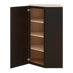 J&K Espresso K8 Wall Diagonal Cabinet - 24" W x 42" H