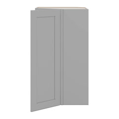 J&K Castle Grey S5 Wall Diagonal Cabinet - 24" W x 42" H