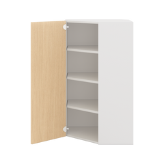 Modernform Cabinet Natural Oak 24" W X 42" H X 12" D Wall Diagonal Corner Cabinet