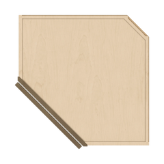 J&K Hazel H8 Wall Diagonal Cabinet - 24" W x 42" H