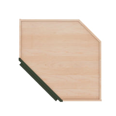 Modernform Cabinet Slim Sage Green 24" W X 42" H X 12" D Wall Diagonal Corner Cabinet