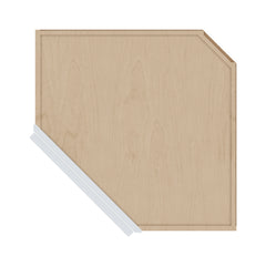 J&K White Shaker S8 Wall Diagonal Cabinet - 24" W x 42" H