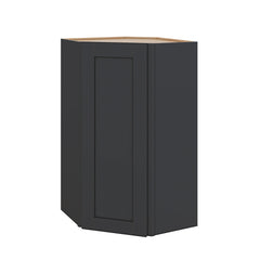 Modernform Cabinet Onyx Black Shaker 24" W X 42" H X 12" D Wall Diagonal Corner Cabinet