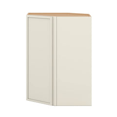 Modernform Cabinet Slim Dove White 27" W X 36" H X 15" D Wall Diagonal Corner Cabinet