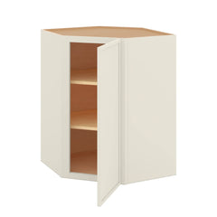 Modernform Cabinet Slim Dove White 27" W X 36" H X 15" D Wall Diagonal Corner Cabinet