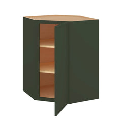 Modernform Cabinet Slim Sage Green 27" W X 36" H X 15" D Wall Diagonal Corner Cabinet