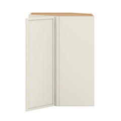 Modernform Cabinet Slim Dove White 27" W X 36" H X 15" D Wall Diagonal Corner Cabinet