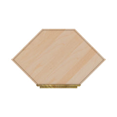 Modernform Cabinet Natural Shaker 27" W X 36" H X 15" D Wall Diagonal Corner Cabinet