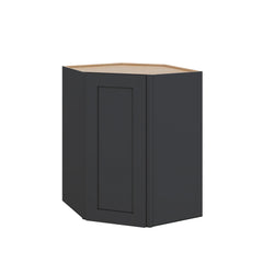 Modernform Cabinet Onyx Black Shaker 27" W X 36" H X 15" D Wall Diagonal Corner Cabinet