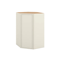 Modernform Cabinet Slim Dove White 27" W X 42" H X 15" D Wall Diagonal Corner Cabinet