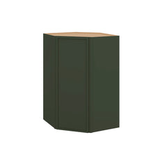 Modernform Cabinet Slim Sage Green 27" W X 42" H X 15" D Wall Diagonal Corner Cabinet