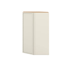 Modernform Cabinet Slim Dove White 27" W X 42" H X 15" D Wall Diagonal Corner Cabinet