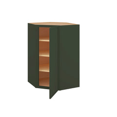 Modernform Cabinet Slim Sage Green 27" W X 42" H X 15" D Wall Diagonal Corner Cabinet