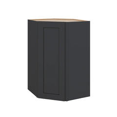 Modernform Cabinet Onyx Black Shaker 27" W X 42" H X 15" D Wall Diagonal Corner Cabinet
