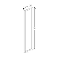 CNC Concord Fashion White 12" W X 49" H Decorative End