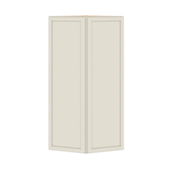 Modernform Cabinet Slim Dove White 12" W X 30" H X 12" D Wall Corner End Cabinet