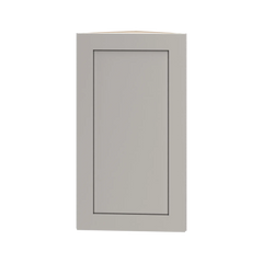 CNC Luxor 5-Piece Misty Grey 12" W X 30" H Single Door Wall End Cabinet