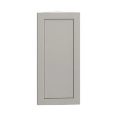 CNC Luxor 5-Piece Misty Grey 12" W X 36" H Single Door Wall End Cabinet