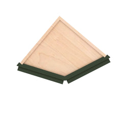 Modernform Cabinet Slim Sage Green 12" W X 36" H X 12" D Wall Corner End Cabinet