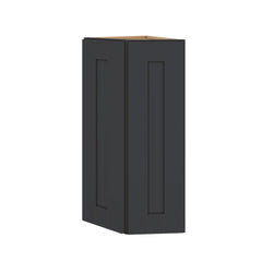 Modernform Cabinet Onyx Black Shaker 12" W X 36" H X 12" D Wall Corner End Cabinet