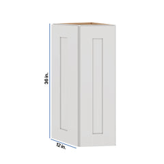 Modernform Cabinet White Shaker 12" W X 36" H X 12" D Wall Corner End Cabinet