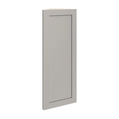 CNC Luxor 5-Piece Misty Grey 12" W X 42" H Single Door Wall End Cabinet