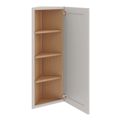 CNC Luxor 5-Piece Misty Grey 12" W X 42" H Single Door Wall End Cabinet