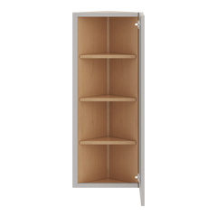 CNC Luxor Misty Grey 12" W X 42" H Single Door Wall End Cabinet