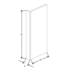 Fabuwood Ovela Catalina Ida 1 3" W X 30" H X 13 7/8" D Wall End Panel