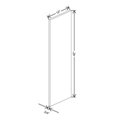 CNC Classic Milano Sunset 3/4" W X 42" H X 13" D End Panel