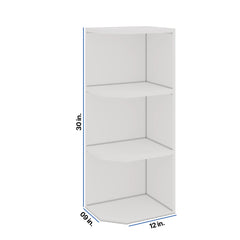 Modernform Cabinet White Shaker 09" W X 30" H X 12" D Wall Open End Cabinet