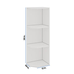 Modernform Cabinet White Shaker 09" W X 36" H X 12" D Wall Open End Cabinet