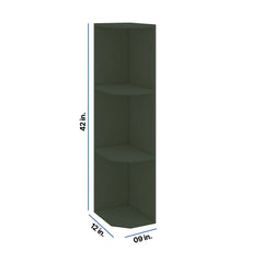 Modernform Cabinet Slim Sage Green 09" W X 42" H X 12" D Wall Open End Cabinet