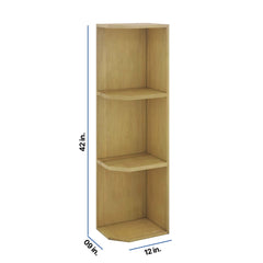 Modernform Cabinet Natural Shaker 09" W X 42" H X 12" D Wall Open End Cabinet