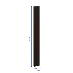 J&K Espresso K8 Wall Filler 3" W x 30" H