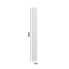 Modernform Cabinet Matte White 3" W X 30" H Wall Filler